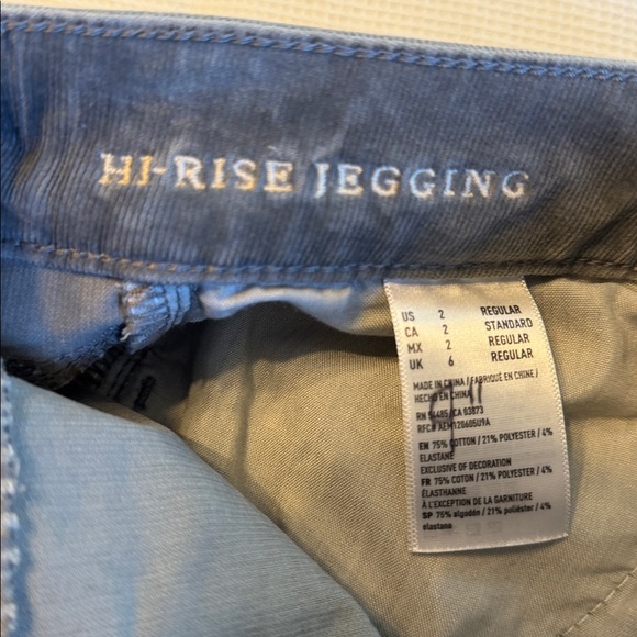 American Eagle Outfitters Gray Super Stretch Hi Rise Jegging Size 2 Regular - Picture 5 of 10